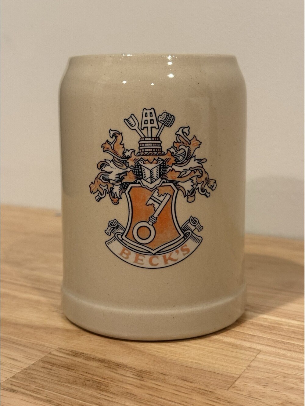 Vintage Beck’s Beer Mug Gerz 0.5L West Germany Stoneware Stein